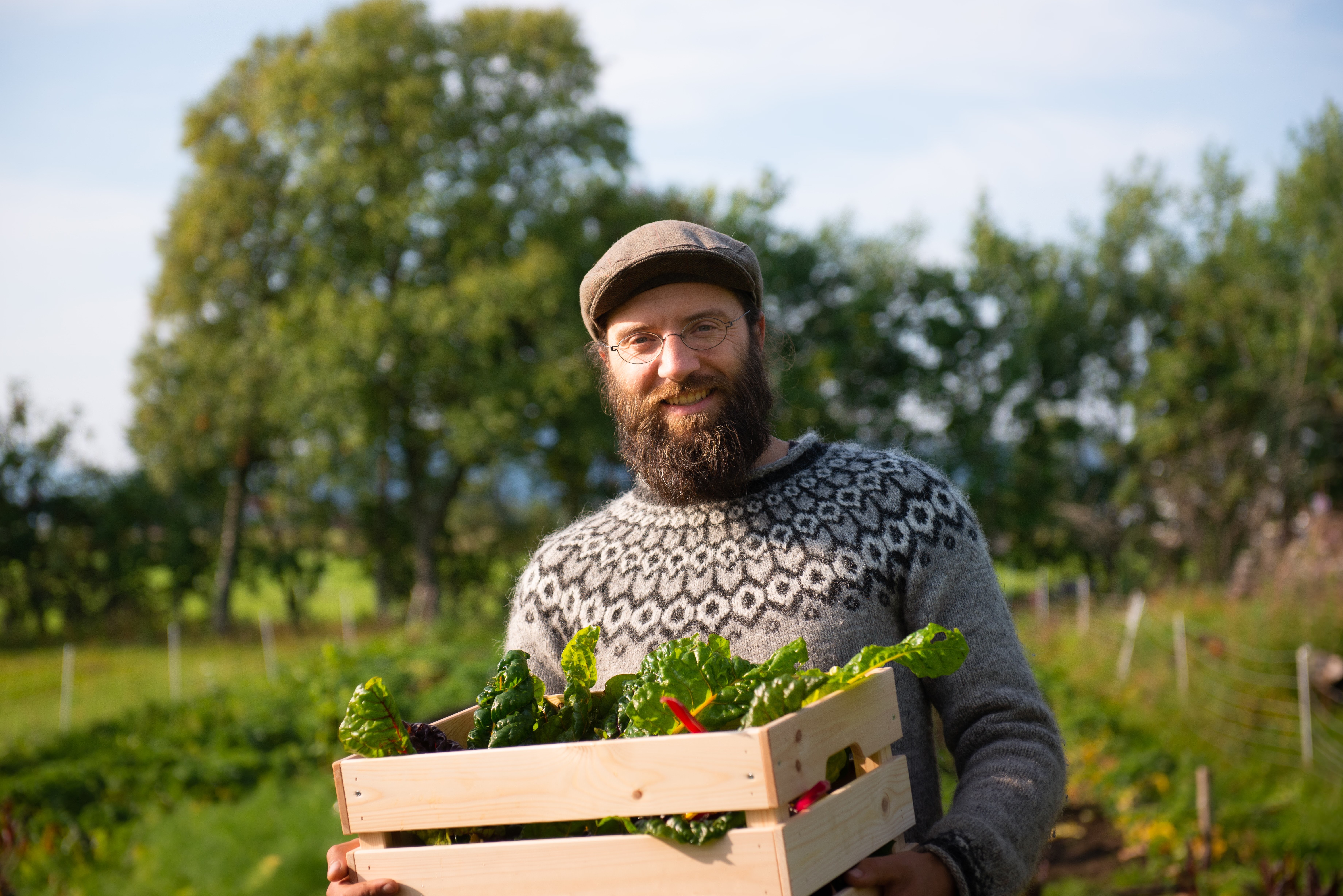 René Cortis kommer opprinnelig fra Tyskland, men driver nå Nøisomhed Gård i Hadsel.