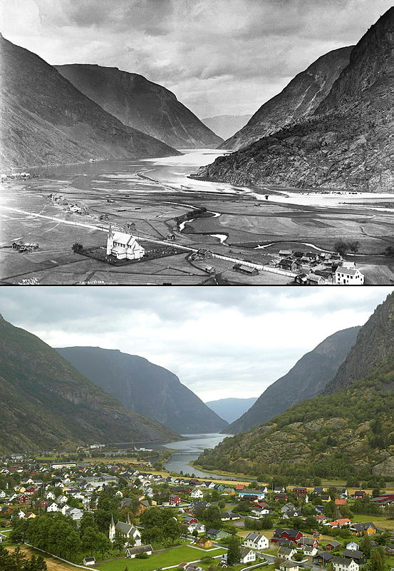 To landskap fra ulike tider