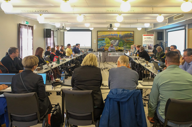 Deltakere på dialogmøte mellom Statsfovalteren og Fauske kommune