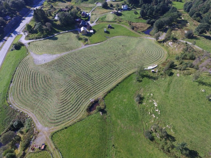 Godt avslutta jordtipp frå Meland i Vestland