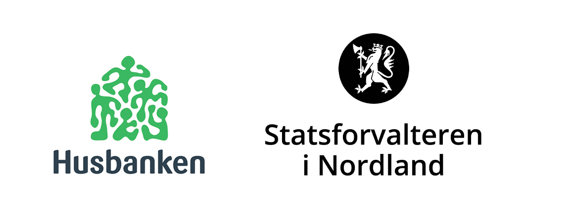 Logo Husbanken og Statsforvalteren i Nordland.
