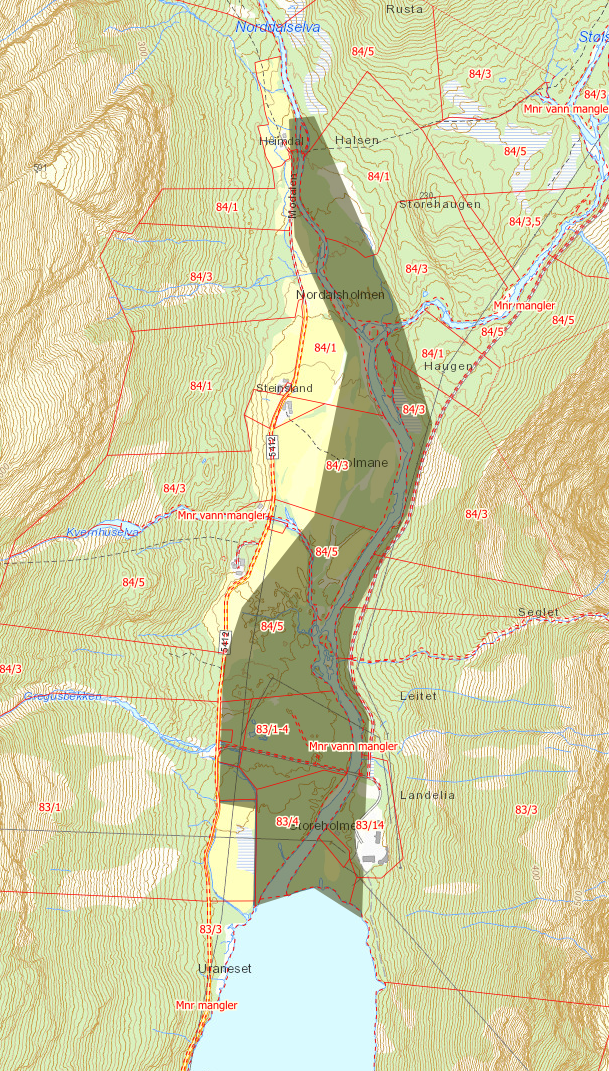 Modalen, Steinsland