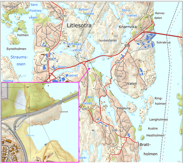 Kart over Stekervika
