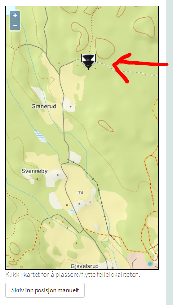 Skjermbilde av kart