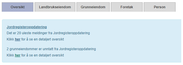 Skjermdump fra Landbruksregisteret