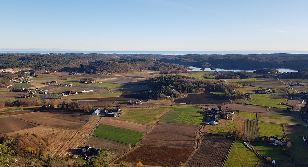 Reddal sett fra Einerfjell.