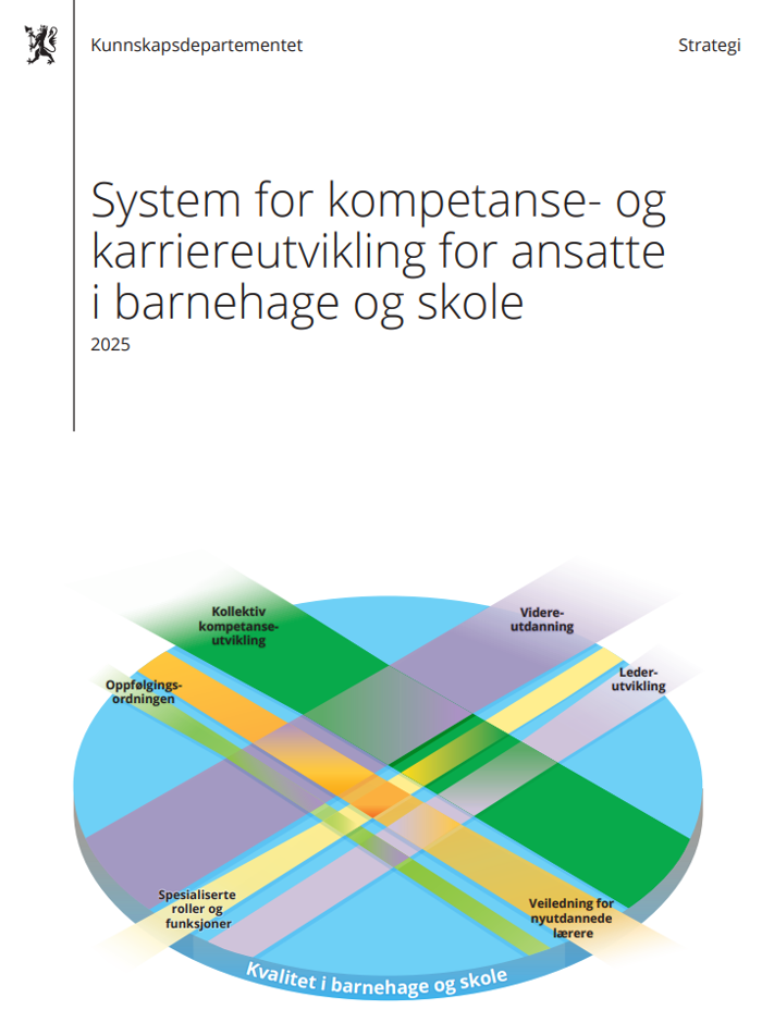 utklipp av forsiden til regjeringen sitt system for kompetanse- og karriereutvikling for ansatte  i barnehage og skole