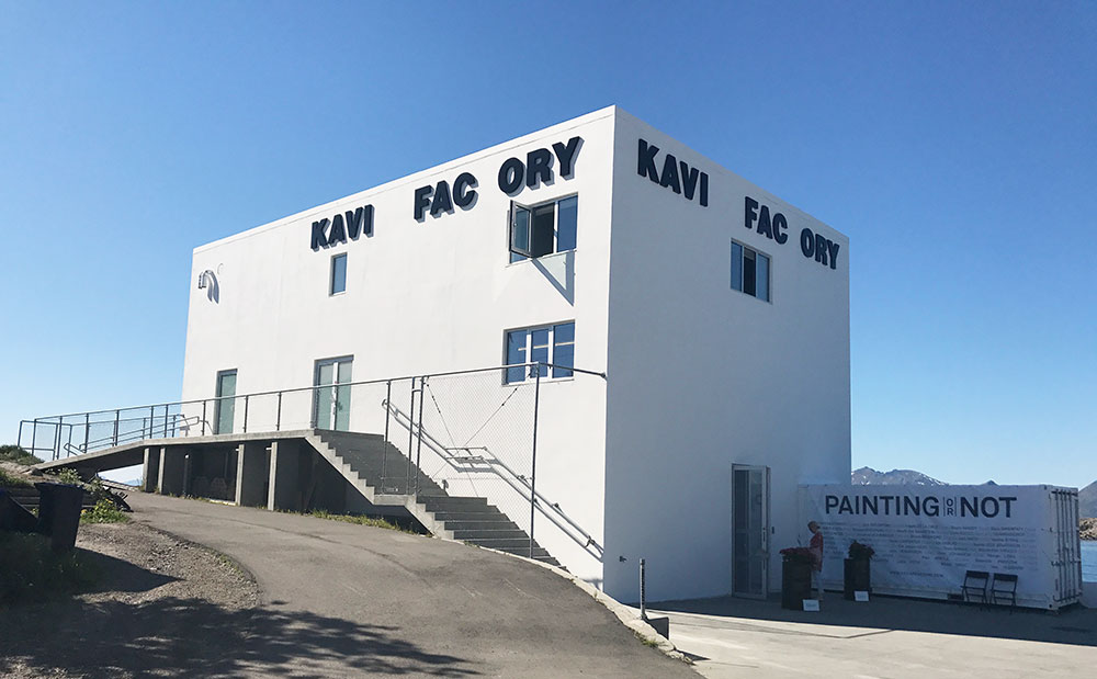 KaviarFactory i Henningsvær, viktig arena for visning av samtidskunst.