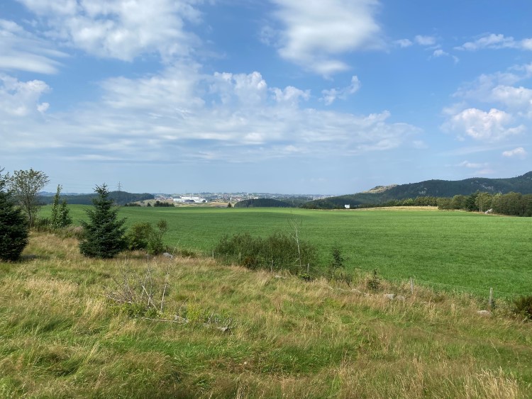 Frå Orstad i Klepp mot Vagle i Sandnes.