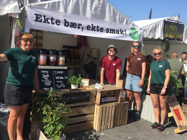 Safteriet på stand under Gladmat 2019