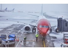 Snøvær og avisingsforhold (Foto: Avinor) Snøvær og avisingsforhold (Foto: Avinor)