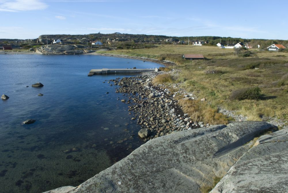 Sønstegård plante -og dyrefredningsområde ligger idyllisk til med åpne sletter mellom hytter og sjøen syd på Hvasser. 
