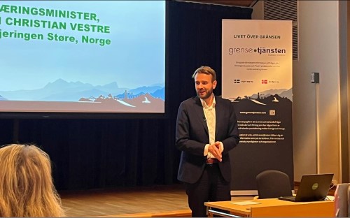 Næringsministeren kom også