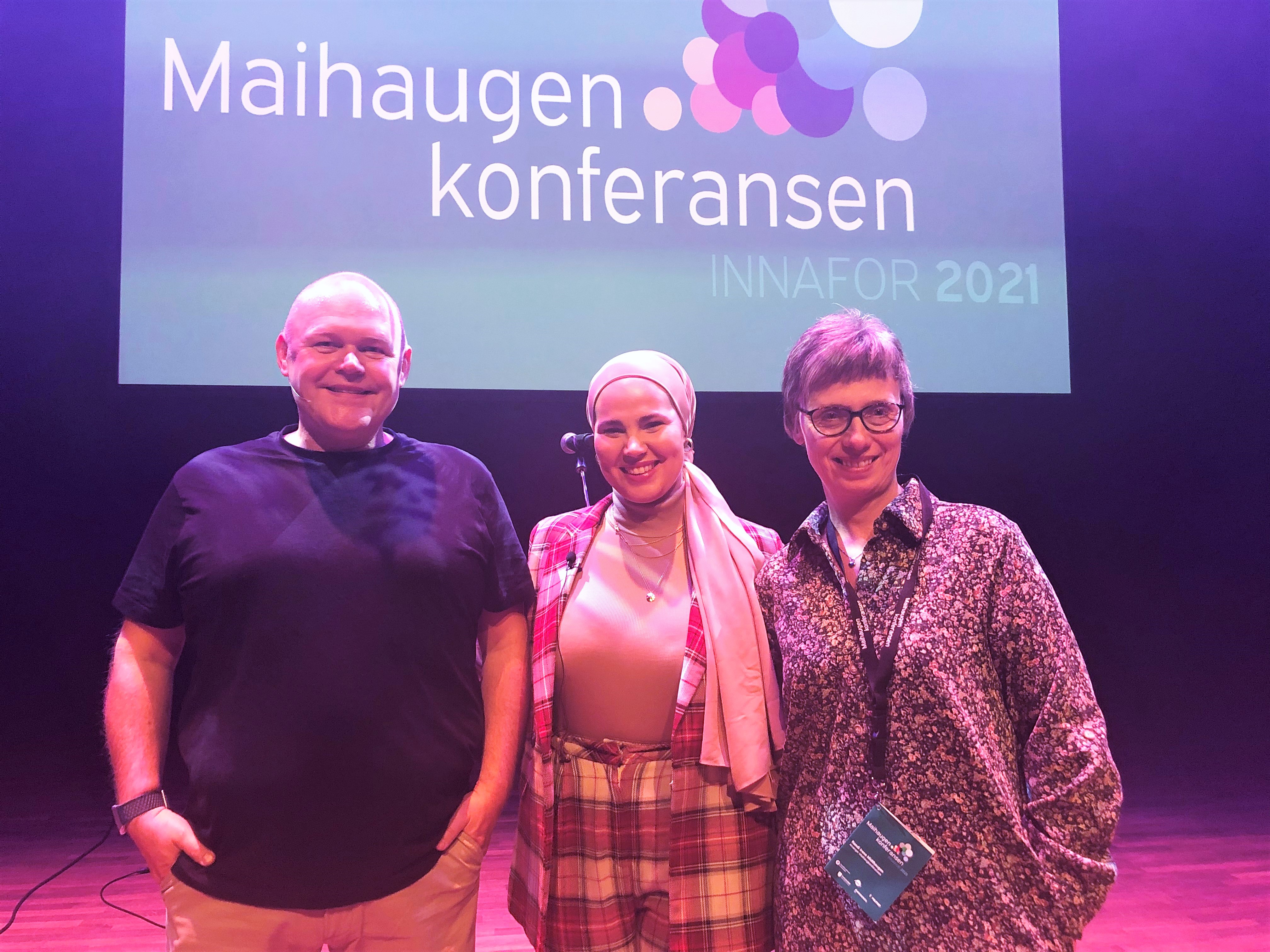 Tom Falkeid, Iman Meskini og Randi Irene Midthaugen, Statsforvalteren i Innlandet.