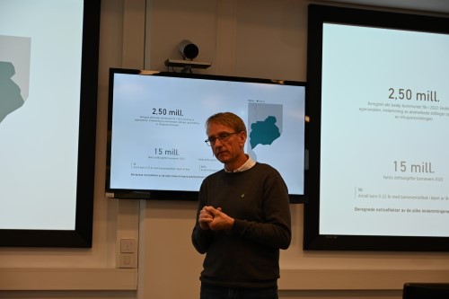 Seniorrådgiver i KS Martin Skramstad snakket om økonomiske konsekvenser som følge av barnevernsreformen